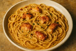 Cajun Creamy Lobster Pasta with rich, creamy sauce and lobster meat