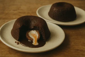 Creme Egg Fondants with a molten center
