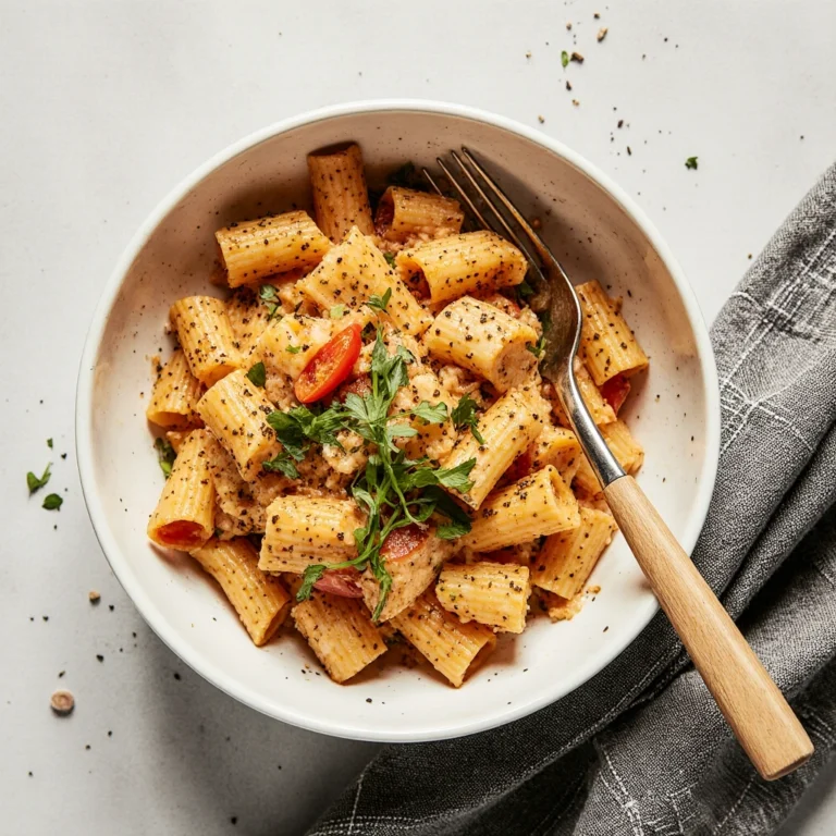 Rasta Pasta – creamy pasta with jerk spices and bell peppers