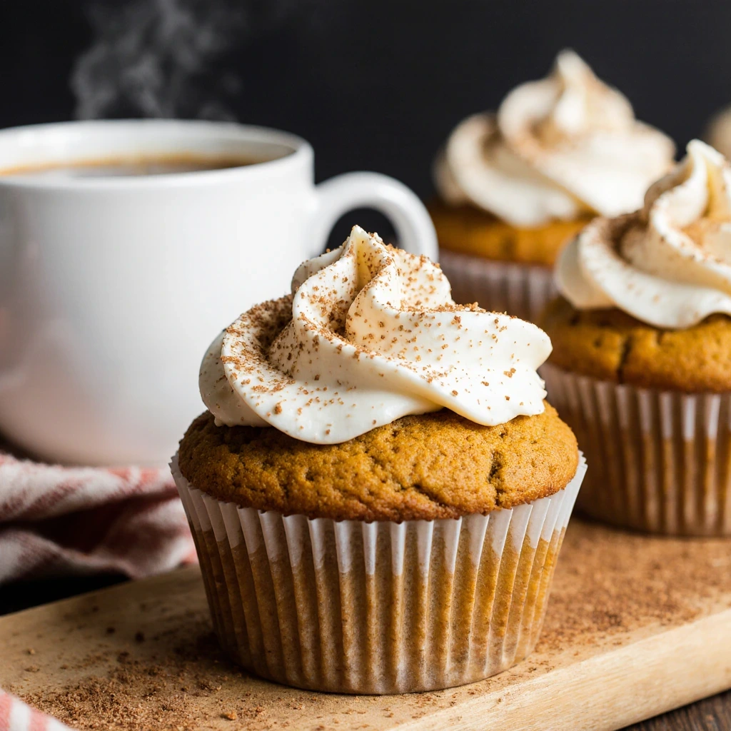 Homemade Starbucks Pumpkin Cream Cheese Muffins fresh from the oven